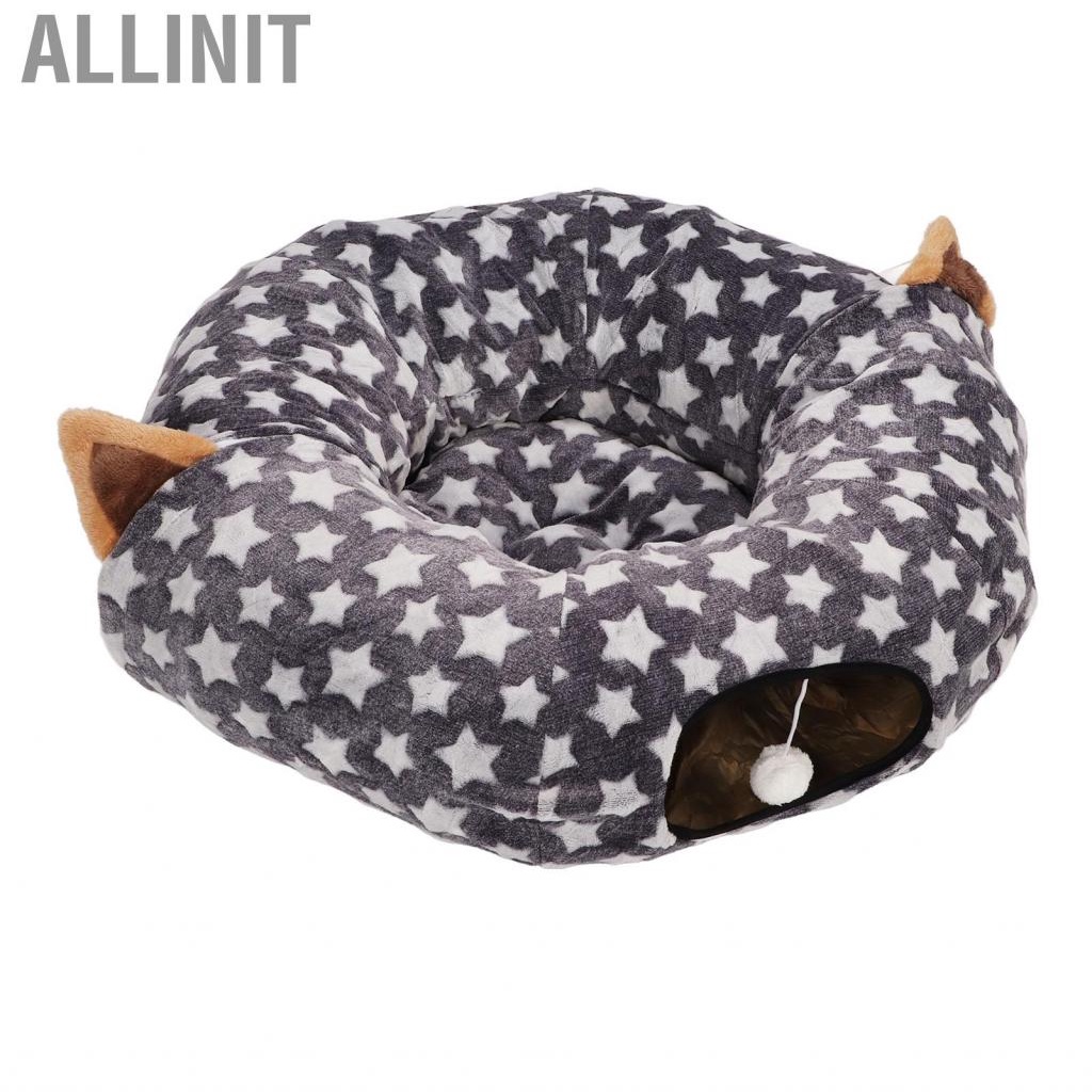 allinit-dog-tunnel-bed-fluffy-ball-tube-long-crinkle-collapsible-for-pet-toys