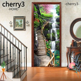 Cherry3 สติกเกอร์วอลเปเปอร์ PVC กันน้ํา 30.3 นิ้ว x 78.7 นิ้ว สําหรับติดตกแต่งห้องครัว ห้องนั่งเล่น