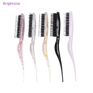 Brightstar เครื่องมือจัดแต่งทรงผม สําหรับผมฟู เปียก และแห้ง ใช้คู่ ป้องกันไฟฟ้าสถิตย์ วัสดุไนลอน หวีจัดแต่งทรงผม มืออาชีพ ใหม่