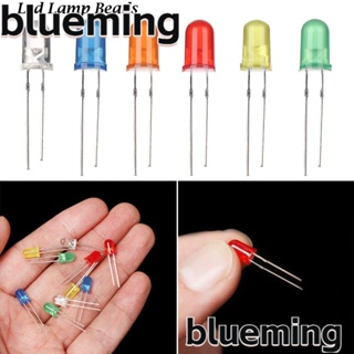 Blueming2 ลูกปัดโคมไฟ LED 5 มม. สีขาว เหลือง แดง เขียว ฟ้า 5 มม. DIY 100 ชิ้น