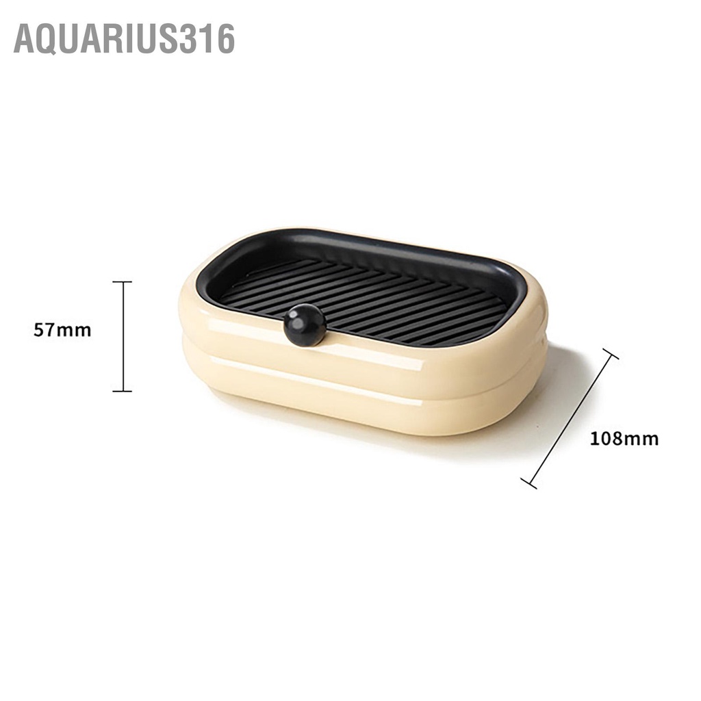 aquarius316-จานสบู่น่ารักในครัวเรือน-punch-ฟรีที่วางสบู่ติดผนังพร้อมท่อระบายน้ำสำหรับห้องน้ำ