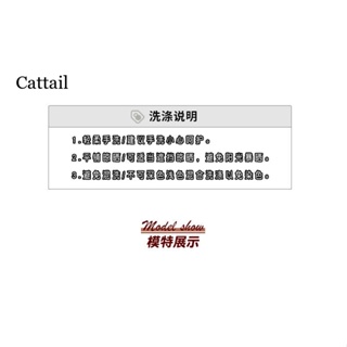 Cattail เสื้อกันหนาว เสื้อฮู้ด Korean สบาย High-quality สบายๆ A98J7KA37Z230911