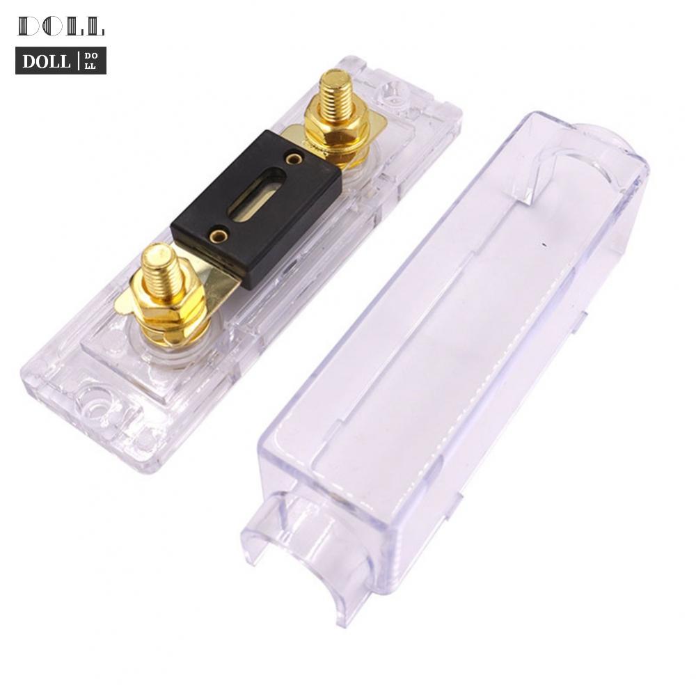 new-bolt-on-fuse-holder-for-cars-removable-clear-plastic-cover-nickel-plated-contact