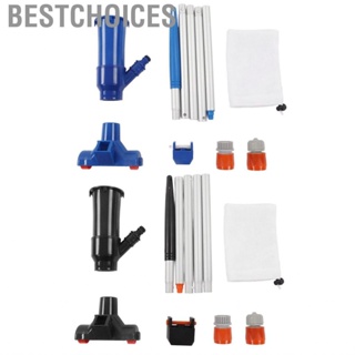 Bestchoices Pool Vacuum Pond Cleaner With 5 Section Rod Fine Mesh Bag For Hot Tub♡