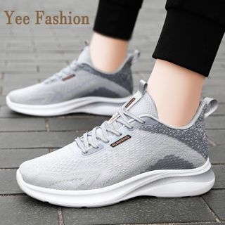 YEE Fashion รองเท้าผ้าใบผู้ชาย รองเท้าลำลองผู้ชาย  ท้าผ้าใบแฟชั่น สไตล์เกาหลี กีฬากลางแจ้ง ทำงาน ท้าลำลอง XYD2390VS6 37Z230913