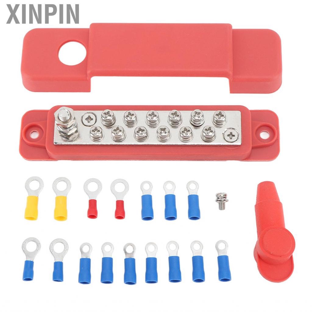 Xinpin Terminal Power Distribution Block Kit Precise Red Safe ABS