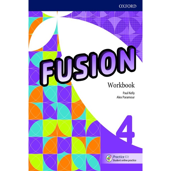 bundanjai-หนังสือเรียนภาษาอังกฤษ-oxford-fusion-4-workbook-with-practice-kit-p