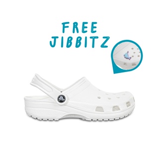 [พร้อมส่ง] Crocs Classic White Clog รองเท้าลำลองผู้ใหญ่ รุ่น Classic สีขาว 10001-100