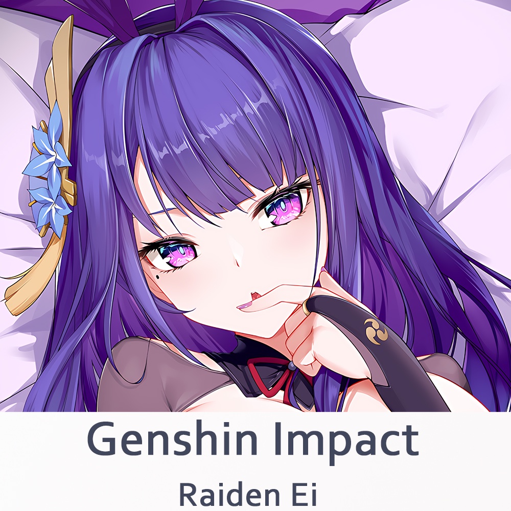 Genshin Impact Raiden Ei Dakimakura 2WAY ปลอกหมอนอิง ลายการ์ตูนอนิเมะ ...