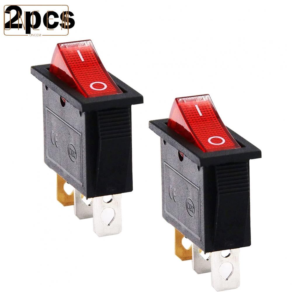 【ONCEMOREAGAIN】High Quality KCD3 Red Button OnOff Switch Compact ...