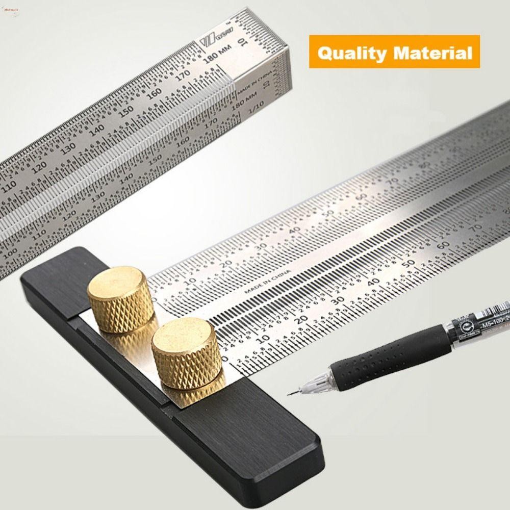 Mxbeauty Scribing Mark Line Gauge,ปฏิบัติสูง-Precision Scale T-Type ...