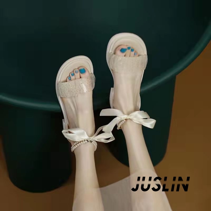 juslin-รองเท้าแตะผู้หญิง-ส้นแบน-ใส่สบาย-สไตล์เกาหลี-รองเท้าแฟชั่น-2023-ใหม่-ทันสมัย-high-quality-ทันสมัย-chic-d22e02a-37z230910