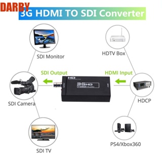 Darby หัวแปลง HDMI เป็น SDI 3G ติดตั้งง่าย HD 1080P สําหรับโปรเจคเตอร์ HDTV TV