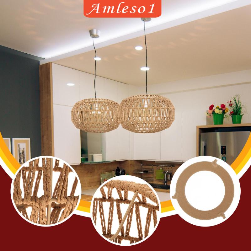 amleso1-จี้โคมไฟ-ผ้าทอ-สําหรับห้องครัว-ห้องรับประทานอาหาร-บ้านชา