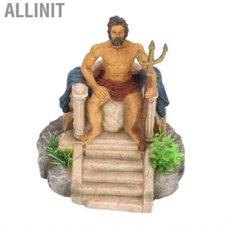 Allinit King Statue Fish Tank Ornaments Safe And Comfortable Hideaway Places Characters