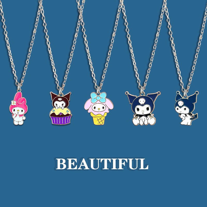 kulomi-series-lovely-cartoon-necklace-girl-pendant-ins-schoolgirl-gift-chain-pendant