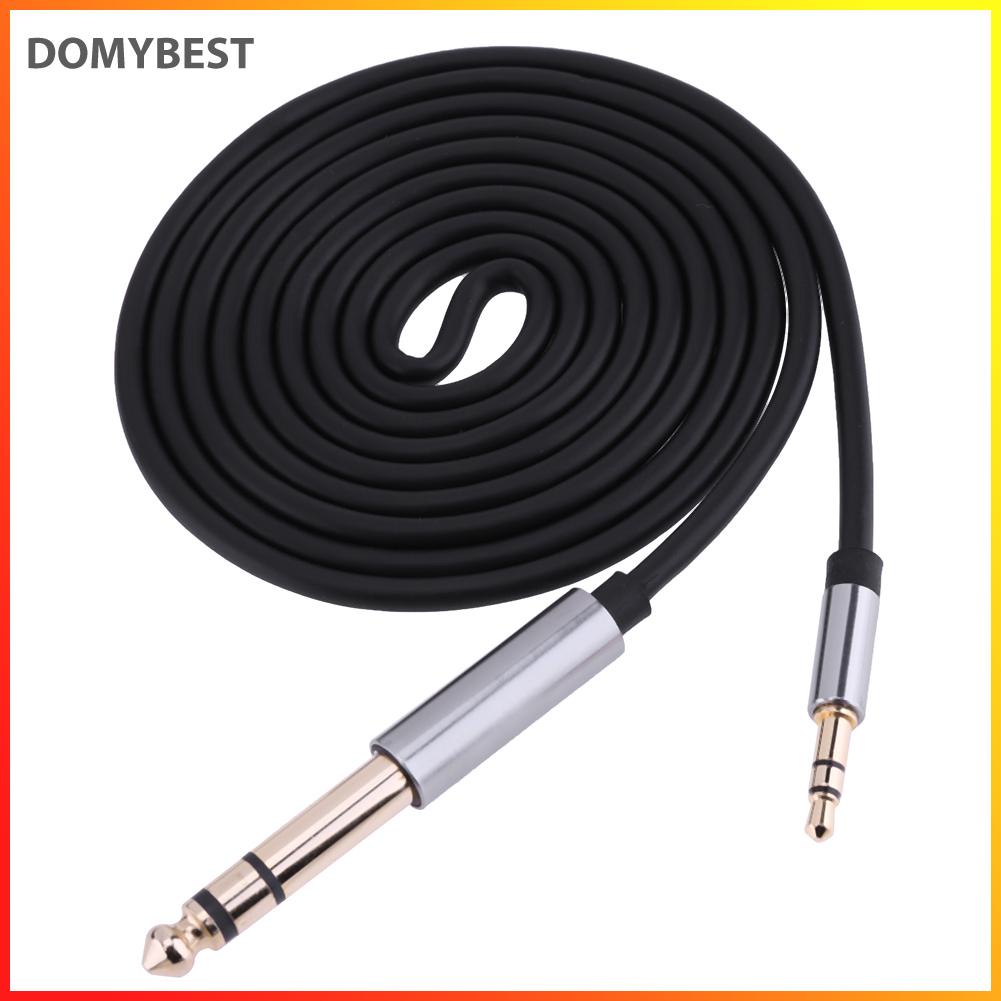 domybest-อะแดปเตอร์แจ็คเชื่อมต่อเสียงสเตอริโอ-aux-ตัวผู้-3-5-มม-เป็นตัวผู้-6-35-มม