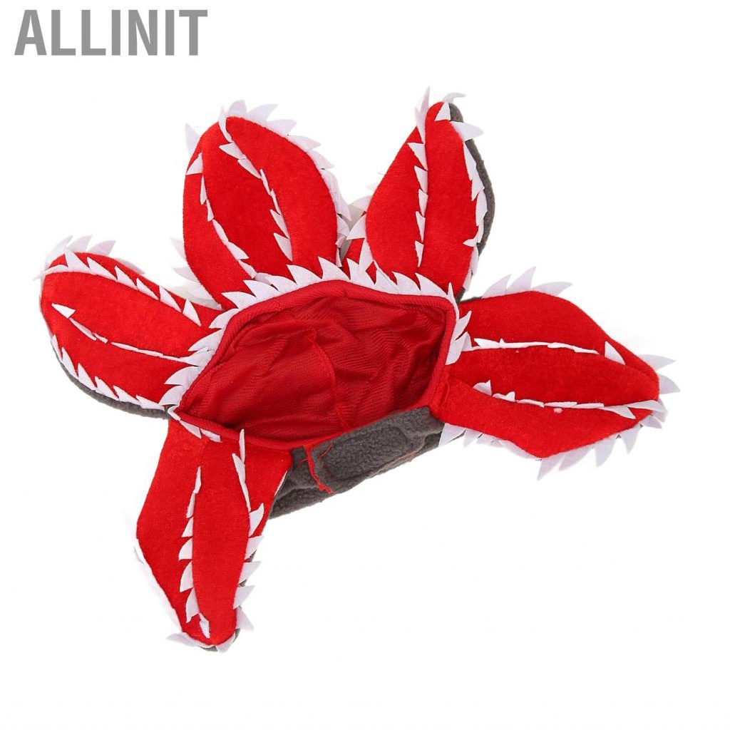 allinit-pets-halloween-man-eater-flower-hat-adjustable-comfortable-breathable-cute-horror-pet-for-par