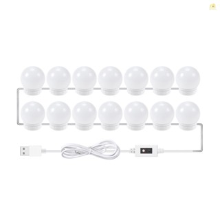 Banana_pie ไฟกระจกแต่งหน้า LED 14 ชิ้น พร้อมสาย USB 1.5 ม.