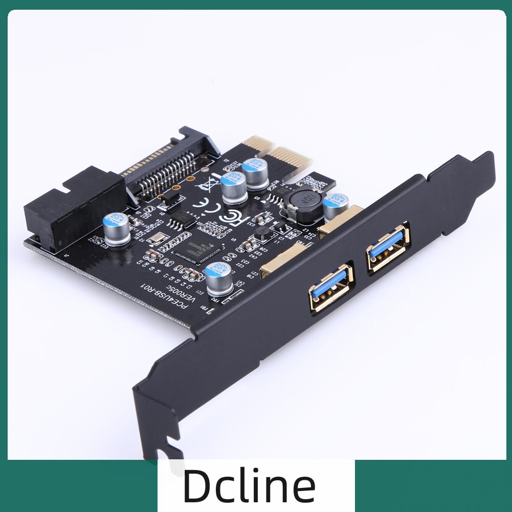 dcline-th-การ์ดต่อขยาย-pci-e-เป็น-usb-3-0-2-พอร์ต-pci-express-19-pin