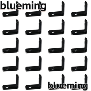 Blueming2 ตัวยึดมุม อลูมิเนียม รูปตัว L 20x20 20 ชิ้น พร้อมสกรูเชื่อมต่อ สีดํา 20 ชิ้น