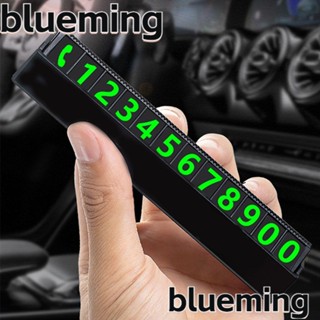 Blueming2 สติกเกอร์ป้ายหมายเลขโทรศัพท์ เรืองแสง สําหรับจอดรถยนต์