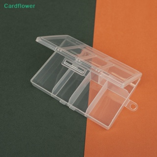 &lt;Cardflower&gt; กล่องพลาสติก 6 ช่อง สําหรับใส่เครื่องประดับ ต่างหู แหวน
