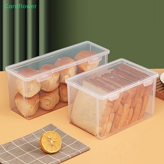 <Cardflower> กล่องเก็บขนมปัง เค้ก ขนมปัง แบบใส สําหรับตู้เย็น ห้องครัว ลดราคา