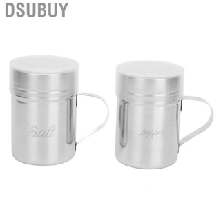 Dsubuy Kitchen Stainless Steel Dredge Shaker Salt Sugar Shakers Seasoning Pepper