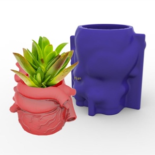 Flgo แม่พิมพ์อีพ็อกซี่เรซิ่น รูปหัวใจ 3D ไม่ติดผิว สําหรับทํางานฝีมือ DIY