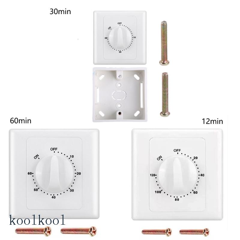 Kool Countdown Timer 220V สวิตช์ควบคุมสวิตช์จับเวลาดิจิตอลซ็อกเก็ตฝา ...
