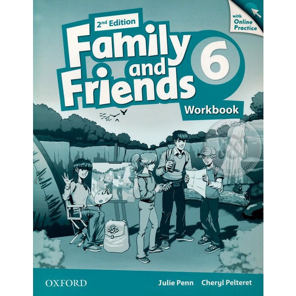 bundanjai-หนังสือคู่มือเรียนสอบ-family-and-friends-2nd-ed-6-workbook-online-practice-p