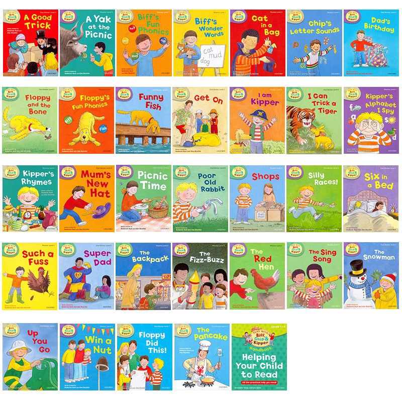 32 books 1-3 level Oxford reading tree Biff,Chip&Kipper Helping Child ...