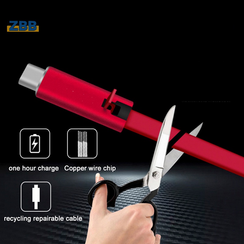 Zbb> ใหม่ สายชาร์จ USB 4A 1.5 ม. ชาร์จไว ซ่อมแซมได้ สําหรับรีไซเคิล ...