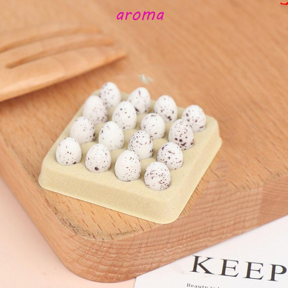 aroma-ไข่จําลอง-ของเล่นสําหรับเด็ก-diy-ครัวจิ๋ว-ตุ๊กตา-บ้านตุ๊กตา-การศึกษา-ตกแต่งห้องครัว-ไข่-โมเดล-ของเล่น