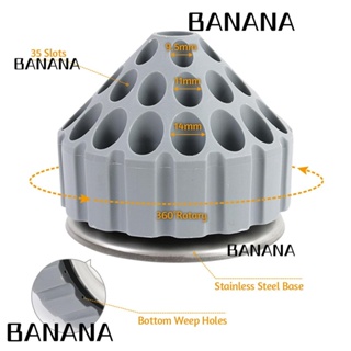 Banana1 กล่องเก็บดอกสว่านเจียร หมุนได้ 360 องศา 35 หลุม สีเทา