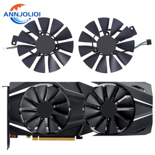 Ann 87 มม. T129215Sh พัดลมระบายความร้อนการ์ดจอ 4Pin สําหรับ ROG RTX 2060 2070 RTX2080