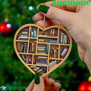 Anemone พวงกุญแจ จี้การ์ตูนคริสต์มาส หัวใจน่ารัก สวยหรู สําหรับตกแต่งเทศกาลคริสต์มาส