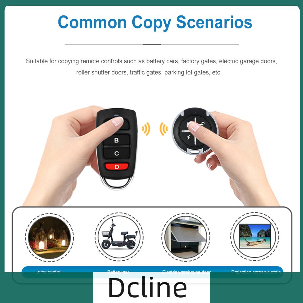 dcline-th-รีโมตคอนโทรลไร้สาย-ทรงกลม-4-ช่อง-สําหรับประตูโรงรถ