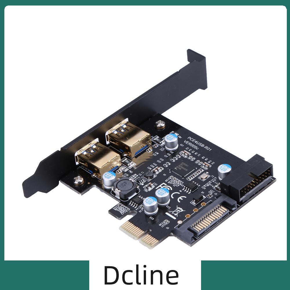 dcline-th-การ์ดต่อขยาย-pci-e-เป็น-usb-3-0-2-พอร์ต-pci-express-19-pin