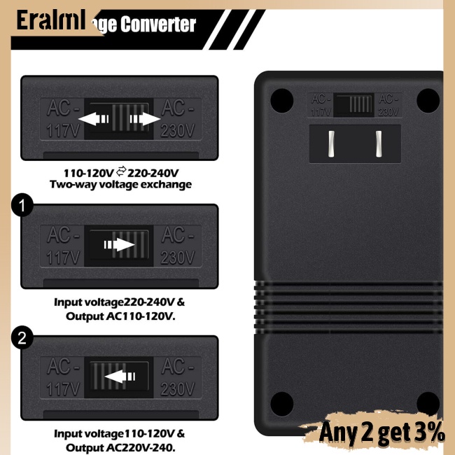 eralml-หม้อแปลงแรงดันไฟฟ้าคู่-100w-แบบพกพา-น้ําหนักเบา-110-120v-เป็น-220-240v