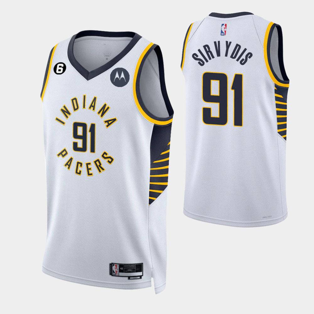 เสื้อกีฬาบาสเก็ตบอล-ลายทีม-indiana-pacers-jersey-sirvydis-duarte-theis-hill-23-2023-2024-พลัสไซซ์-สําหรับผู้ชาย-และผู้หญิง