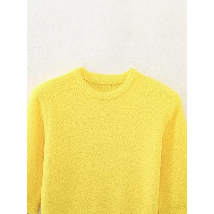เสื้อท็อปแขนสั้น-ผ้าถัก-แบบนิ่ม-3546-2023