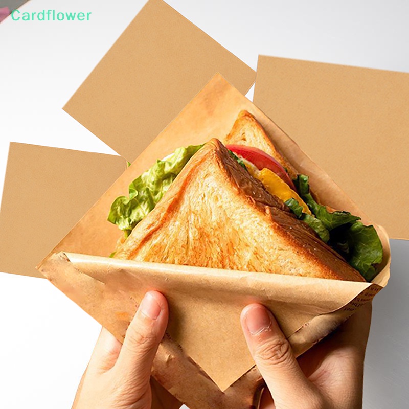 lt-cardflower-gt-ถุงกระดาษคราฟท์-ทรงสามเหลี่ยม-กันน้ํามัน-สีน้ําตาล-สําหรับใส่แซนวิช-ขนมปัง-แฮมเบอร์เกอร์-แซนวิช-ปาร์ตี้-ร้านอาหาร-ลดราคา-100-ชิ้น