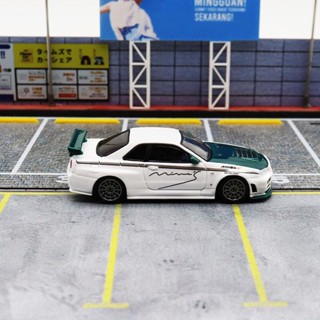 INNO64 1: 64 Nissan SKYLINE GTR R34 NISMO R-TUNE ของเล่นสะสม สําหรับเด็กผู้ชาย  อัลลอย โมเดล รถ ของเล่นเด็กผู้ชาย ของขวัญวันเกิด ตกแต่งบ้าน