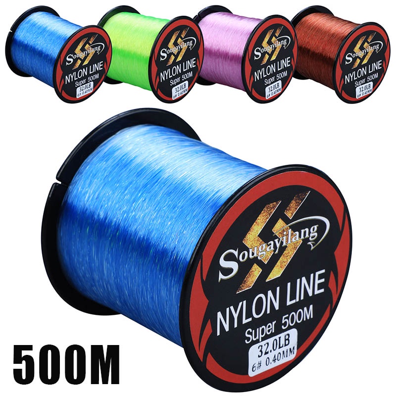 Sougayilang 500M Monofilament Line 1136.3LB Super Strong Nylon Fishing