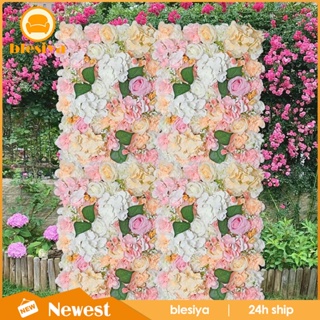 [Blesiya] แผงดอกกุหลาบประดิษฐ์ สําหรับตกแต่งพื้นหลัง งานแต่งงาน สวน วันเกิด