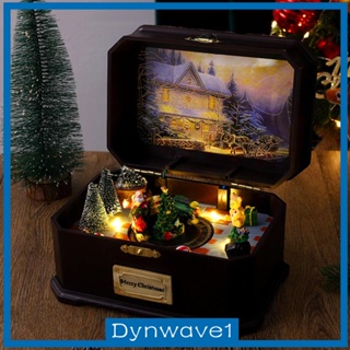 [Dynwave1] กล่องดนตรีเรืองแสง หมุนได้ สําหรับตกแต่งบ้าน ปาร์ตี้คริสต์มาส วันหยุด