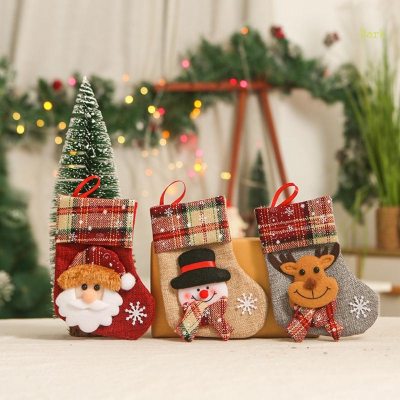 ถุงเท้าซานต้าคลอส-สโนว์แมน-กวางเรนเดียร์-คริสต์มาส-ขนาด-6-นิ้ว-สําหรับแขวนตกแต่งต้นคริสต์มาส