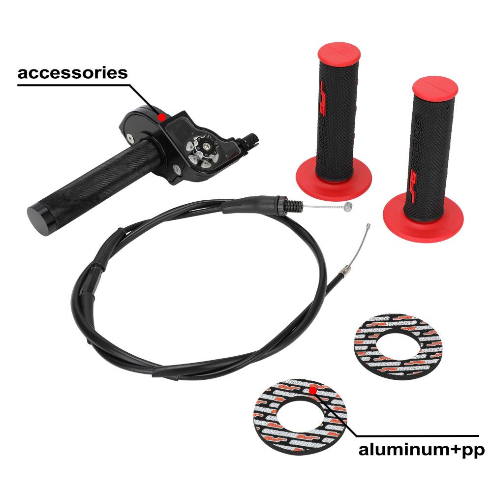 JFG RACING Twist Throttle Throttle Cable Handle Grips 22mm UNIVERSAL